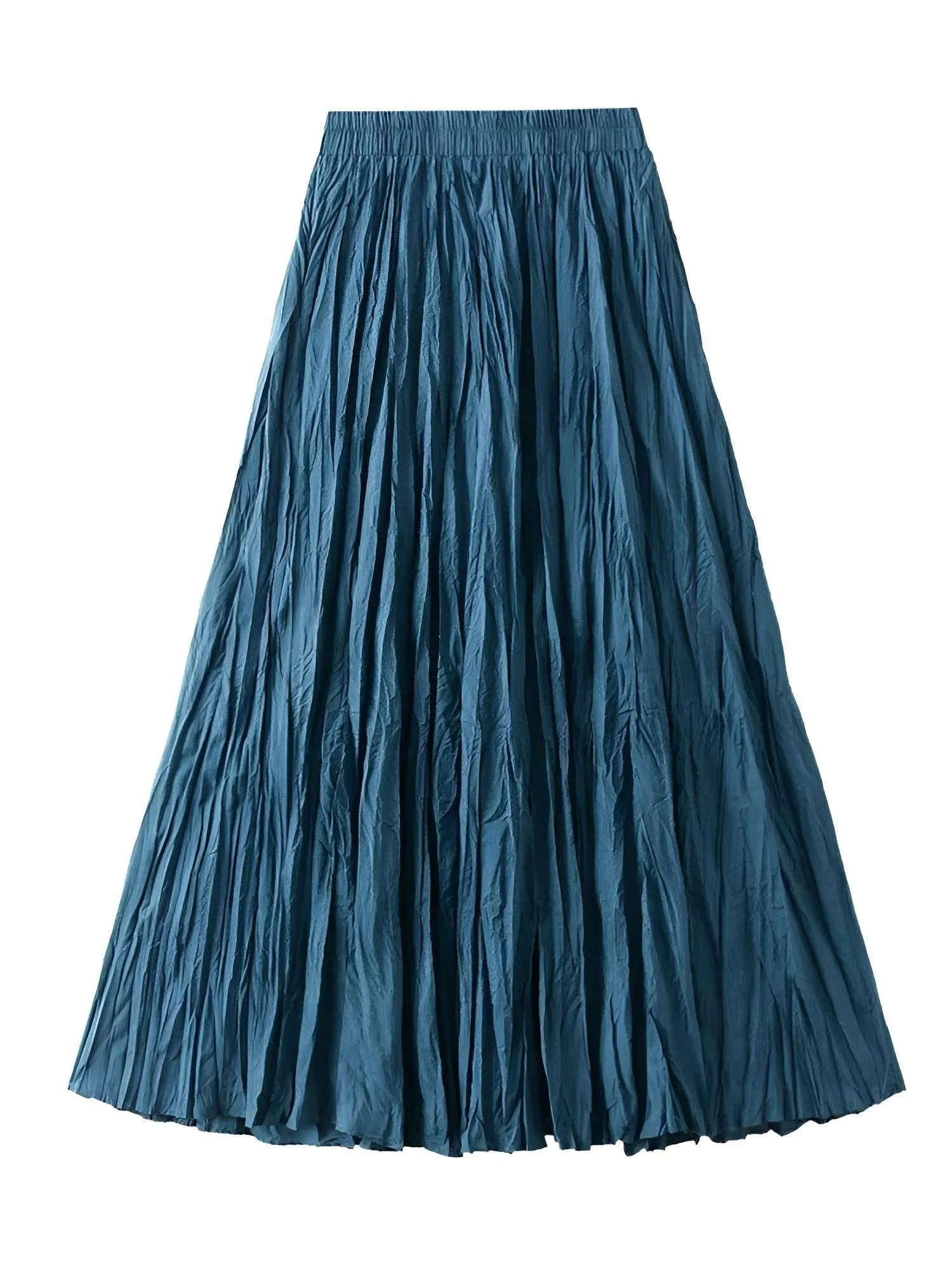 Large Hem Folds A-line Women's Pleated Skirt - In 15 Colors!