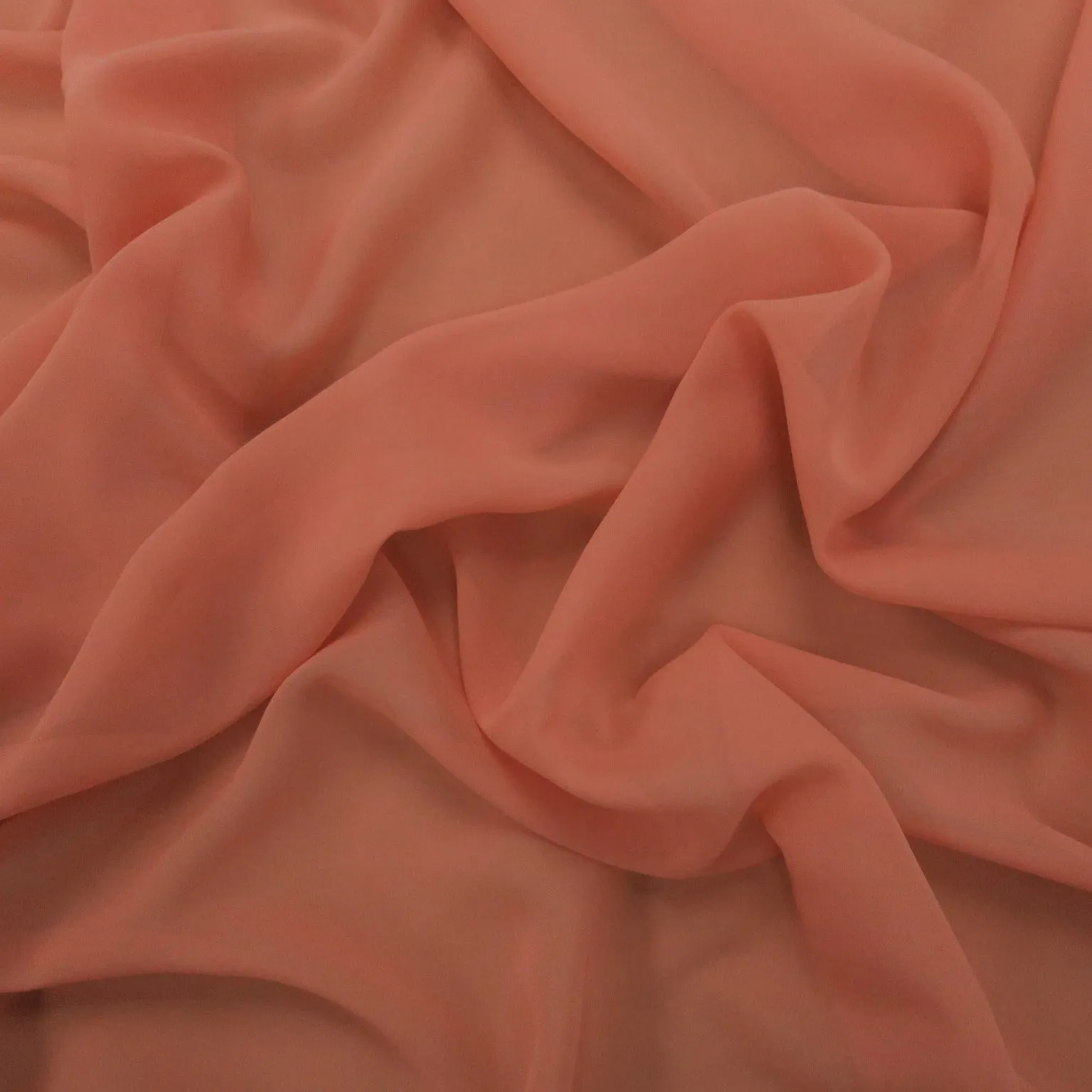 Silk Georgette Chiffon Fabric 54" Dusty Pink Solid 10mm 100% Silk